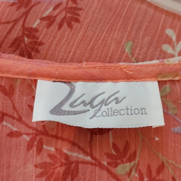 Zaga Collection Blouse w Long Sleeve Sz 4 - Picture 3 of 4